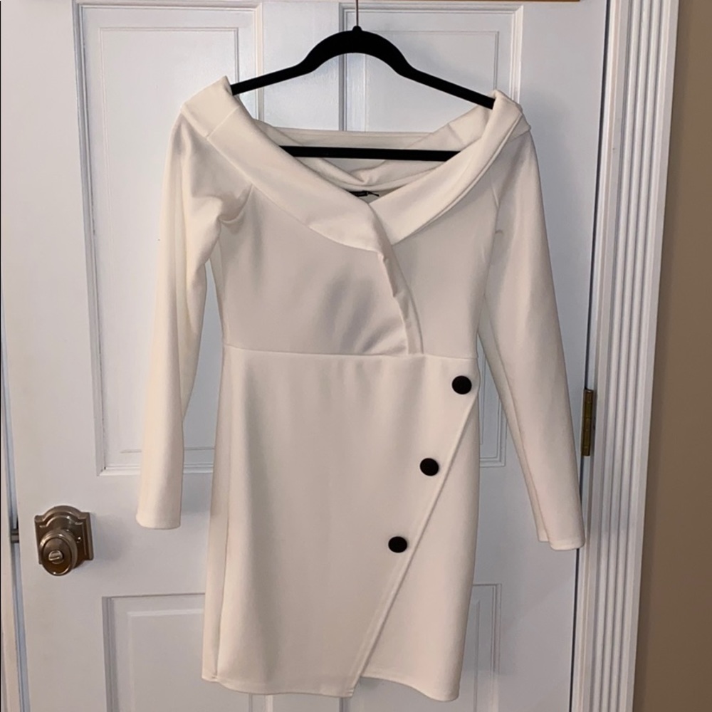 White blazer dress